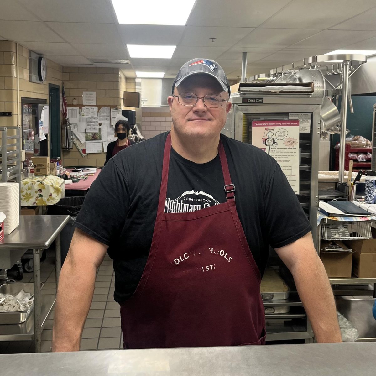 Joel in his element behind the counter.